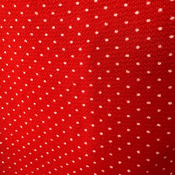 Monteau Red and White Flutter Sleeve Blouse - Picture 5 of 6